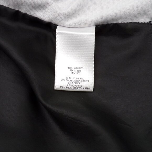 Jaclyn Smith Woman Blazer Plus Size 1X Black White Lined Geometric Print Button - Picture 9 of 9